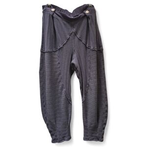 Free People ribbed pants in charcoal gray